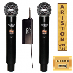 ARISTON WRL728 Διπλό ασύρματο μικρόφωνο χειρός ARISTON WRL728 Διπλό ασύρματο μικρόφωνο χειρός